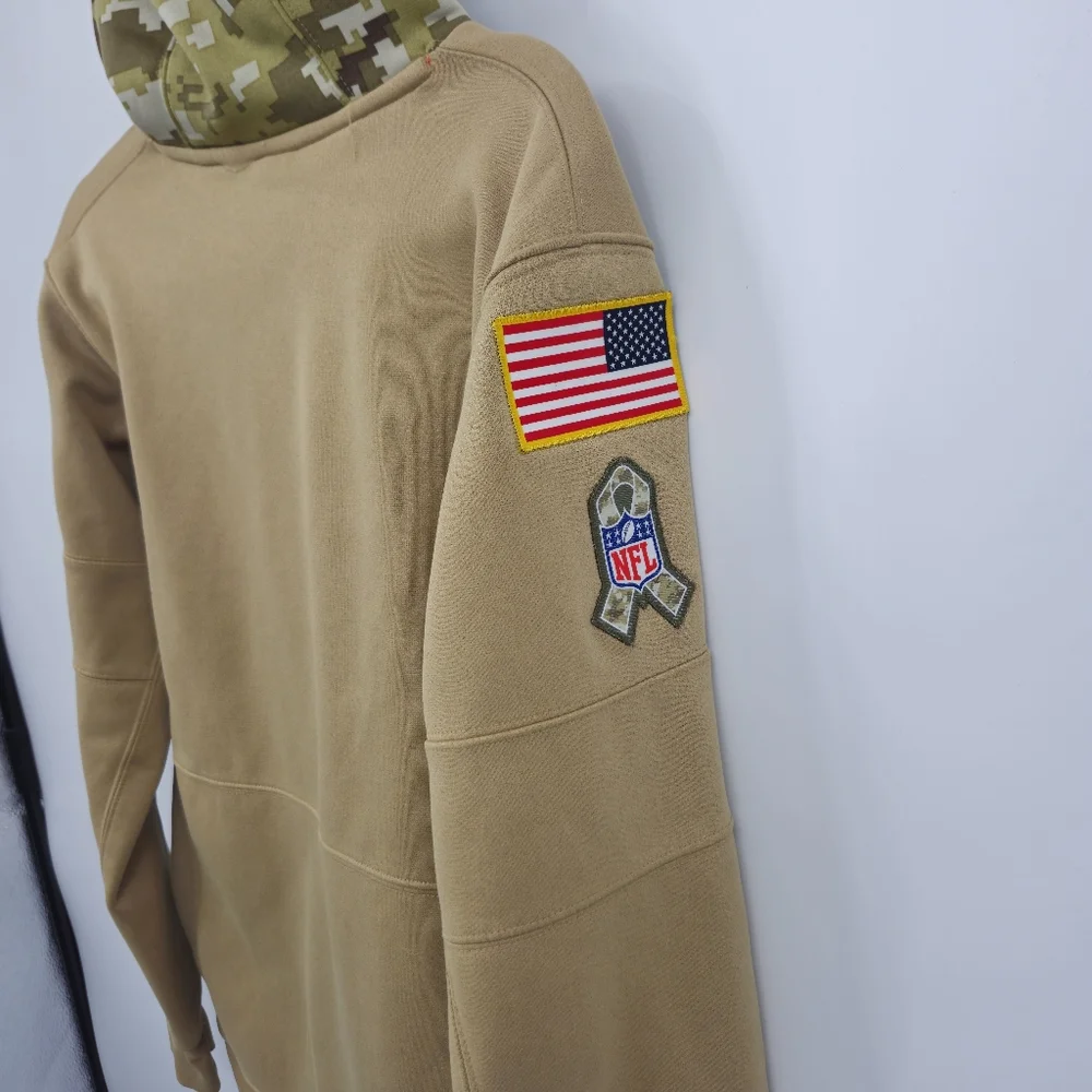 Nike Kansas City Chiefs salute to service military pullover hoodie sweatshirt S‎